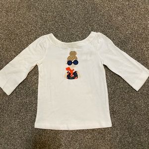 Janie and Jack 3 quarter sleeve shirt.